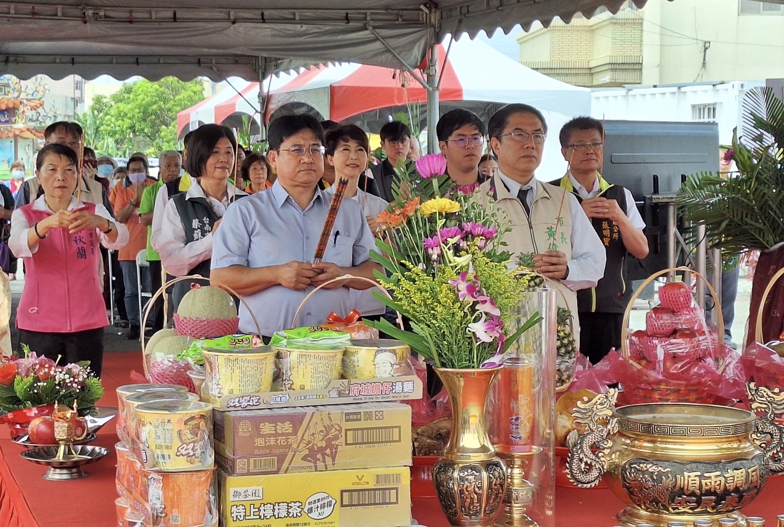 「學甲區六號-25m道路工程」祈福動土儀式