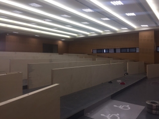 ↑「行政院(南部聯合服務中心)興建辦公廳舍室內裝修工程」施工現況1