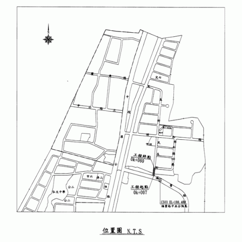 &uarr;潭子區民生街7號打通至福貴路工程位置圖1