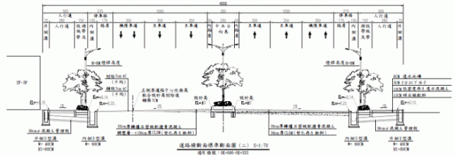 道路橫斷面圖