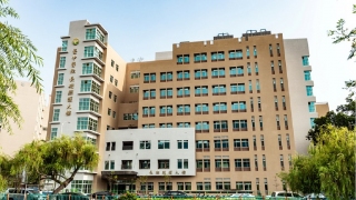 &uarr;第一階段長期照護大樓主體竣工現況圖