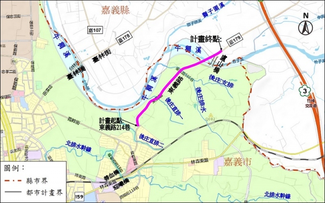 ↑東義路工程位置圖