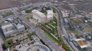 &uarr;臺灣彰化地方檢察署及法務部行政執行署彰化分署建築全區透視圖