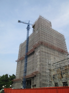 ↑「行政院南部聯合服務中心興建辦公廳舍新建工程」完工示意圖