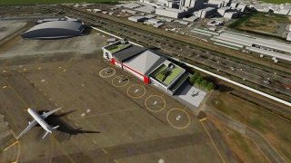 空勤直升機棚完工後3D模擬（3）