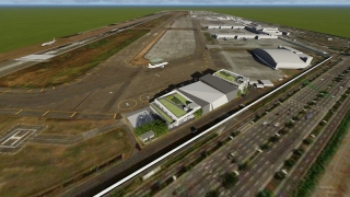 空勤直升機棚完工後3D模擬（2）