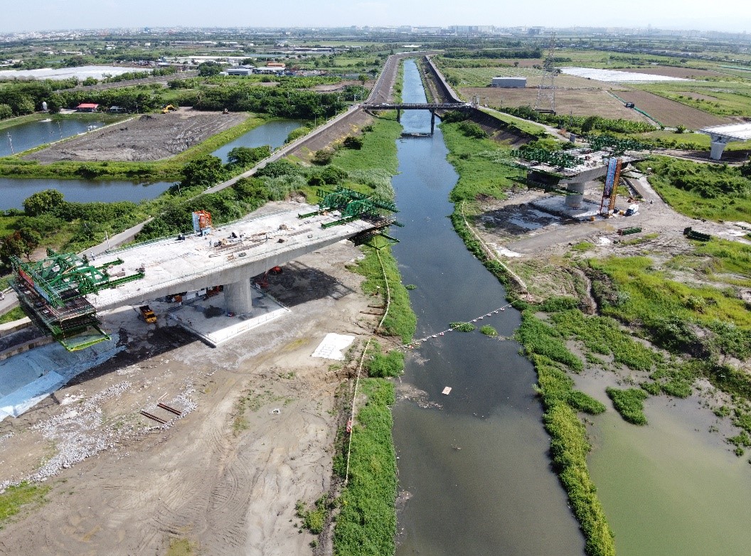 臺南都會區北外環道路第3期新建工程(西段)- 跨河段施工