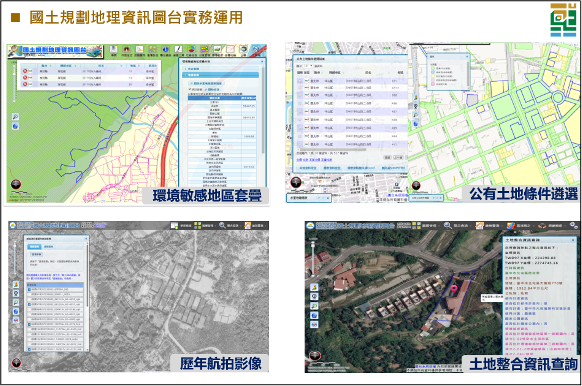 國土規劃地理資訊圖台實務運用截圖