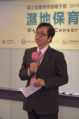 ↑邱次長為濕地種子營致詞