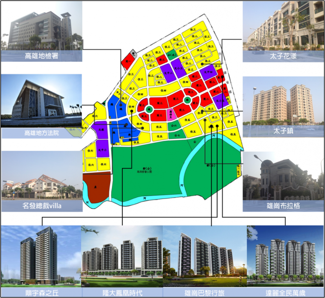 圖7、基地周邊建案示意圖