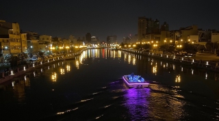臺南運河一景（夜晚）