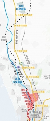 ↑高雄新市鎮第二期發展區之區位示意圖(資料來源：營建署整理)