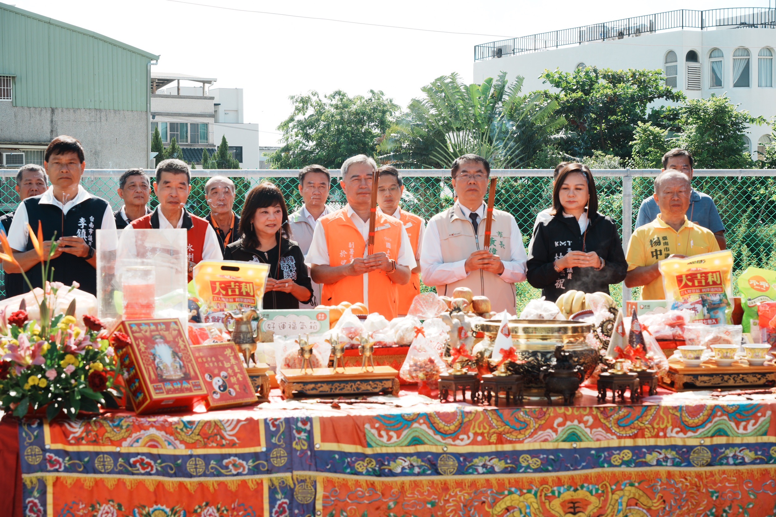 臺南市永康區鹽洲抽水站」竣工啟用祈福