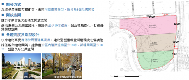 全區開發為主，倘招商不可行再依產業類型區分為3個坵塊開發