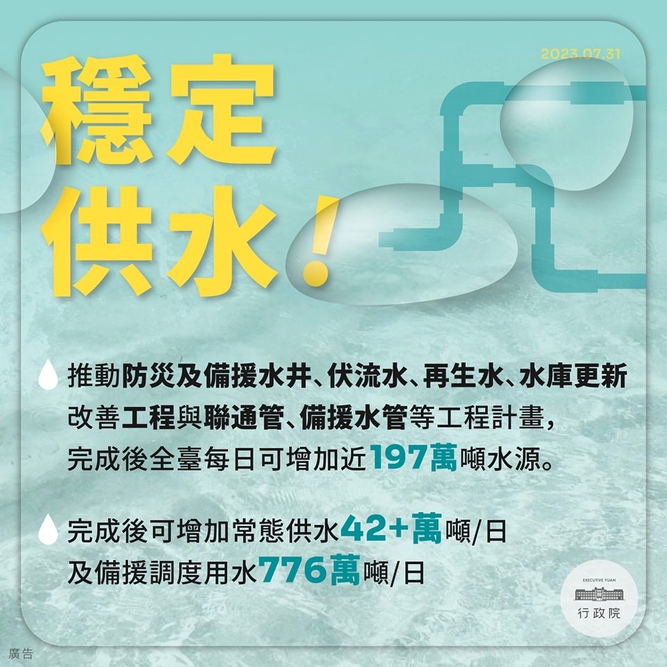 穩定供水