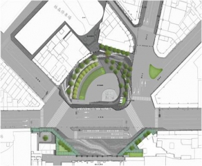 火車站前廣場步行空間改善工程規劃圖
