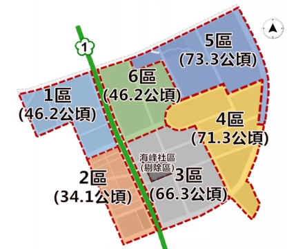 高雄橋頭科學園區公共工程6區標案位置圖
