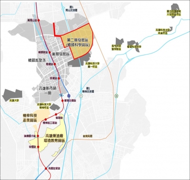 高雄橋頭科學園區公共工程6區標案位置圖一(新鎮組提供)