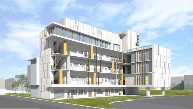 ↑「國立高雄餐旅大學附屬餐旅高級中等學校專業實習大樓興建工程」 示意圖二