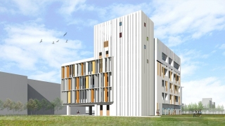 ↑「國立高雄餐旅大學附屬餐旅高級中等學校專業實習大樓興建工程」 示意圖一