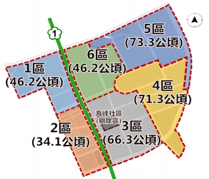 高雄橋頭科學園區公共工程6區標案位置圖二(新鎮組提供)