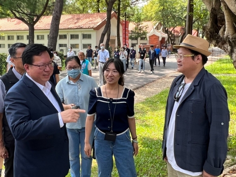 行政院副院長視察大湳森林公園情形