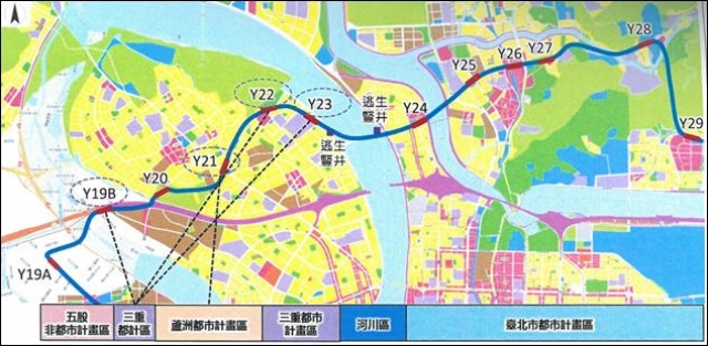 ↑北環段路現場站示意圖