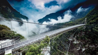 ↑山月吊橋工程