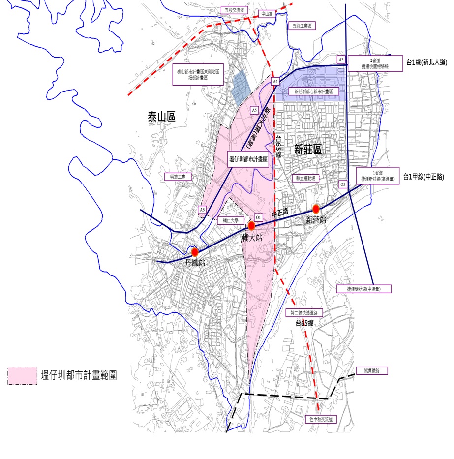 計畫總面積468公頃，重劃總面積398公頃